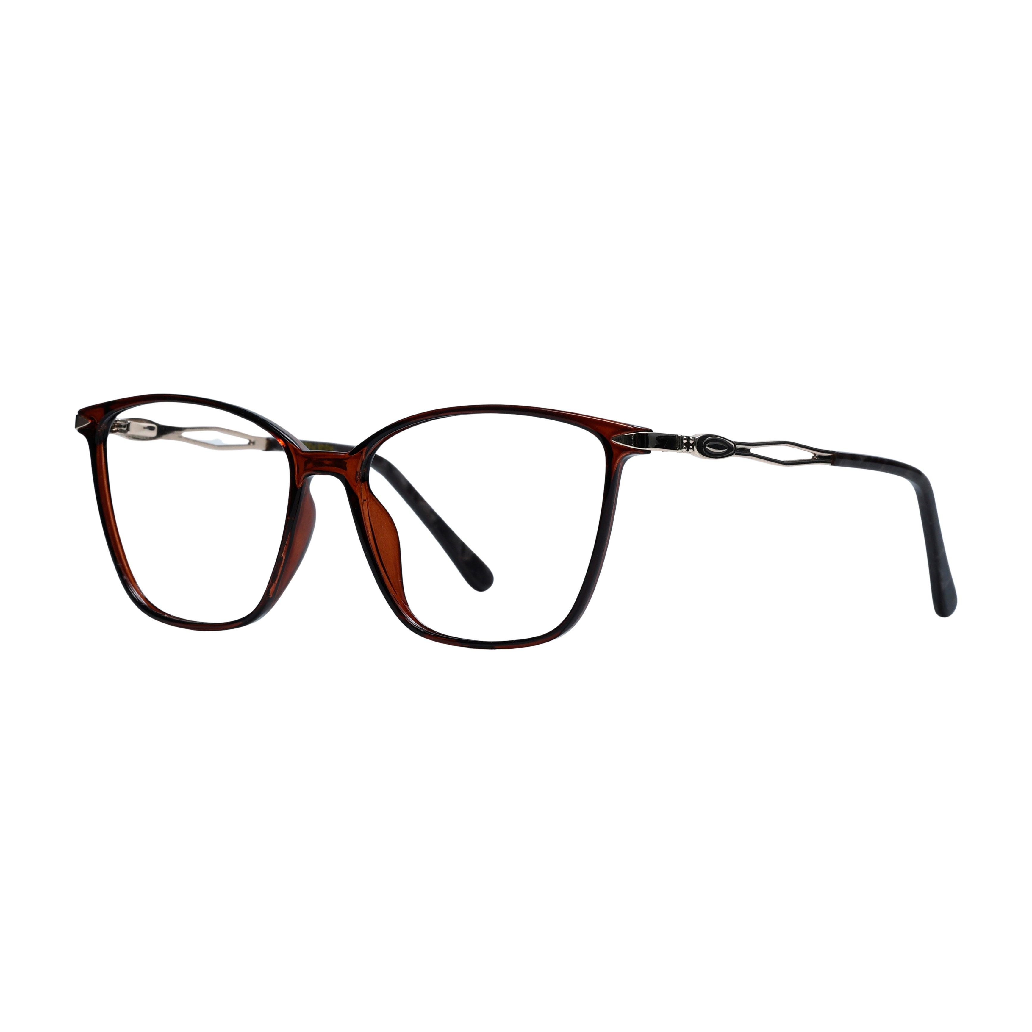 Brown Golden Cat Eye Full Rim