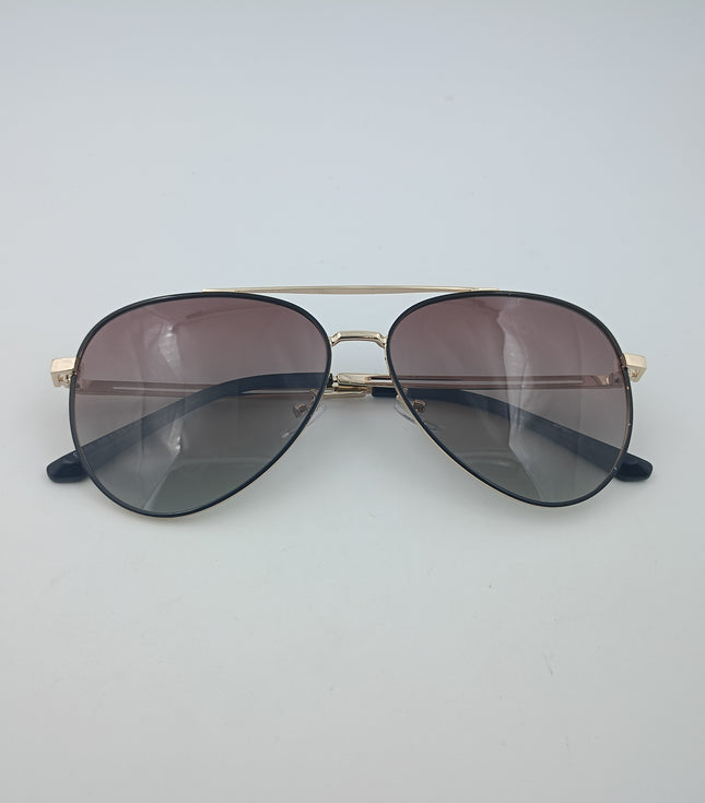 Golden Black Aviator Full Rim