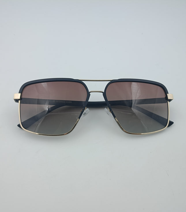 Black & Golden Square Full Rim
