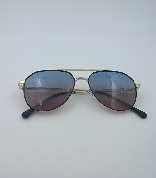 Red & Golden Aviator Full Rim