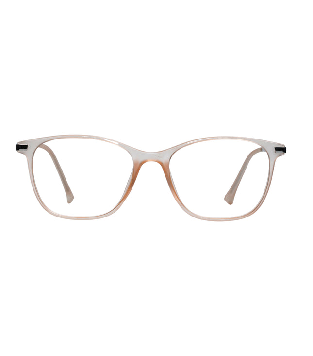 Orange & Silver Cat Eye Full Rim