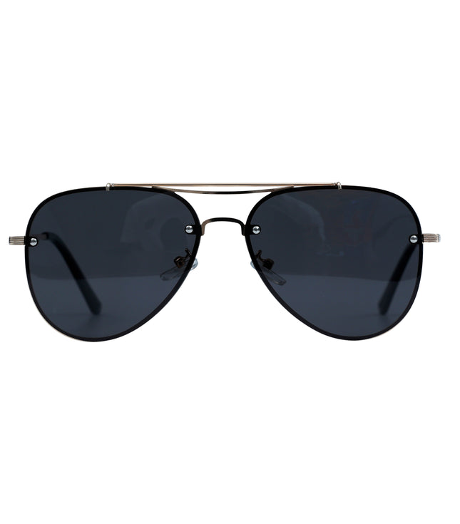 Silver Blue Aviator Full Rim