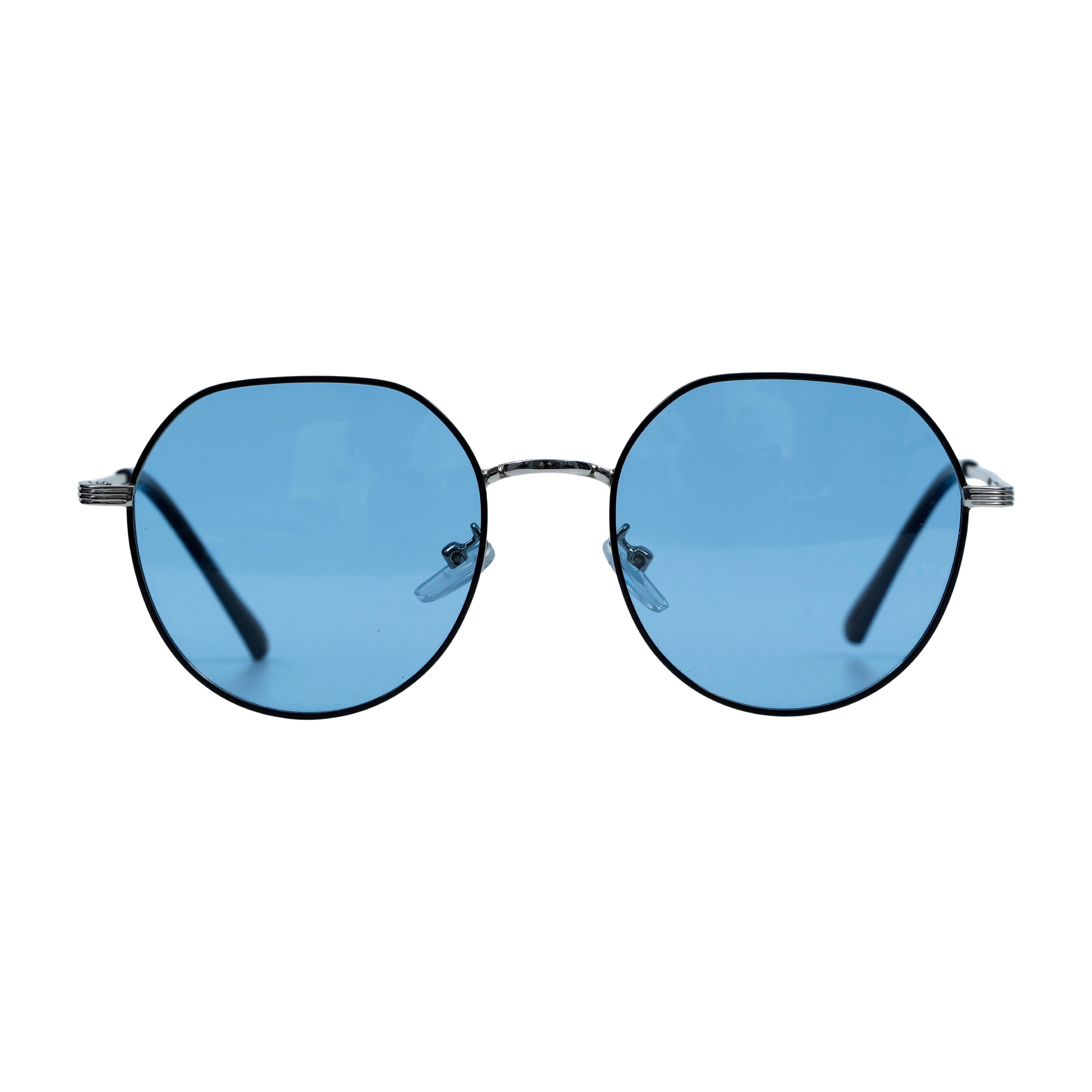 Blue & Silver Round Full Rim