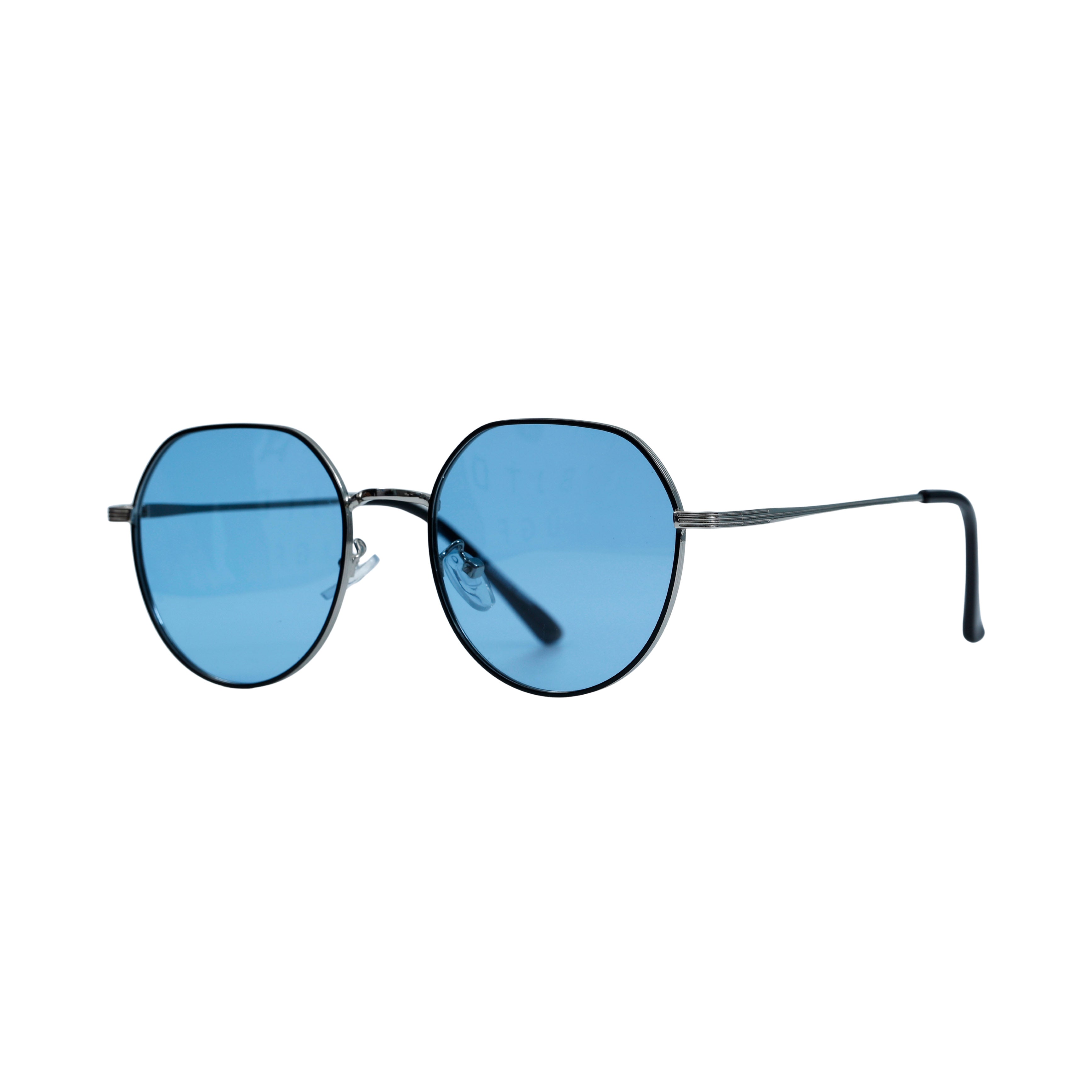 Blue & Silver Round Full Rim