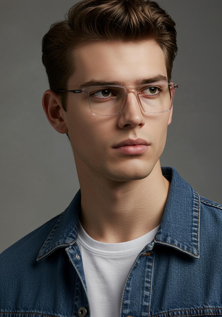 Orange Rectangle Full Rim