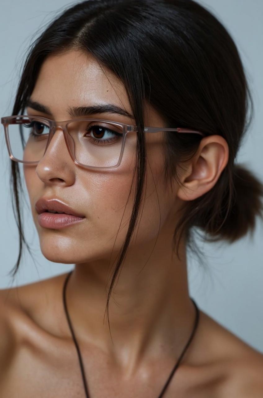 Orange Rectangle Full Rim