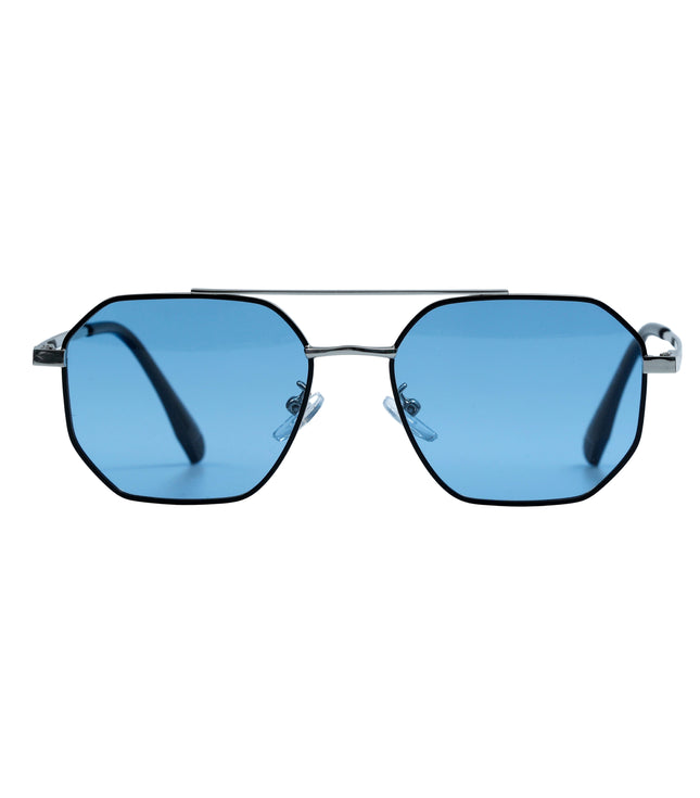 Blue & Silver Aviator Full Rim