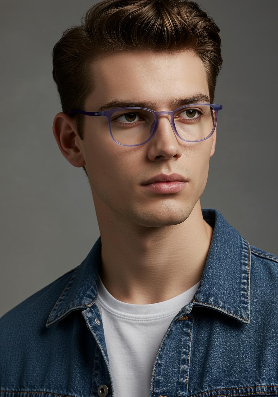 Purple Square Full Rim