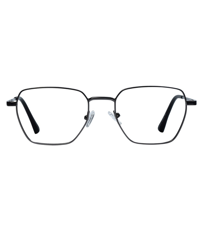Gunmetal & Black Geometric Full Rim