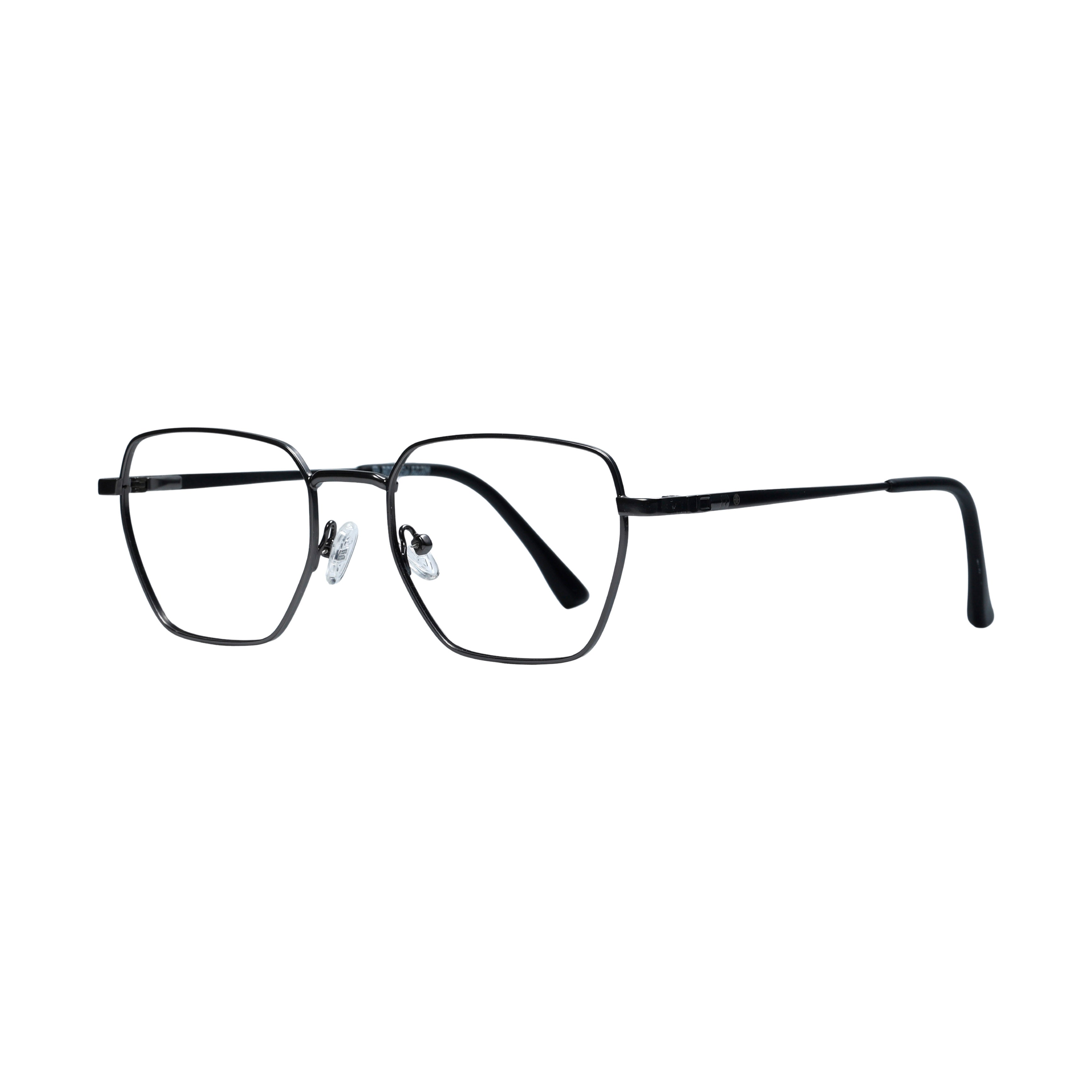 Gunmetal & Black Geometric Full Rim