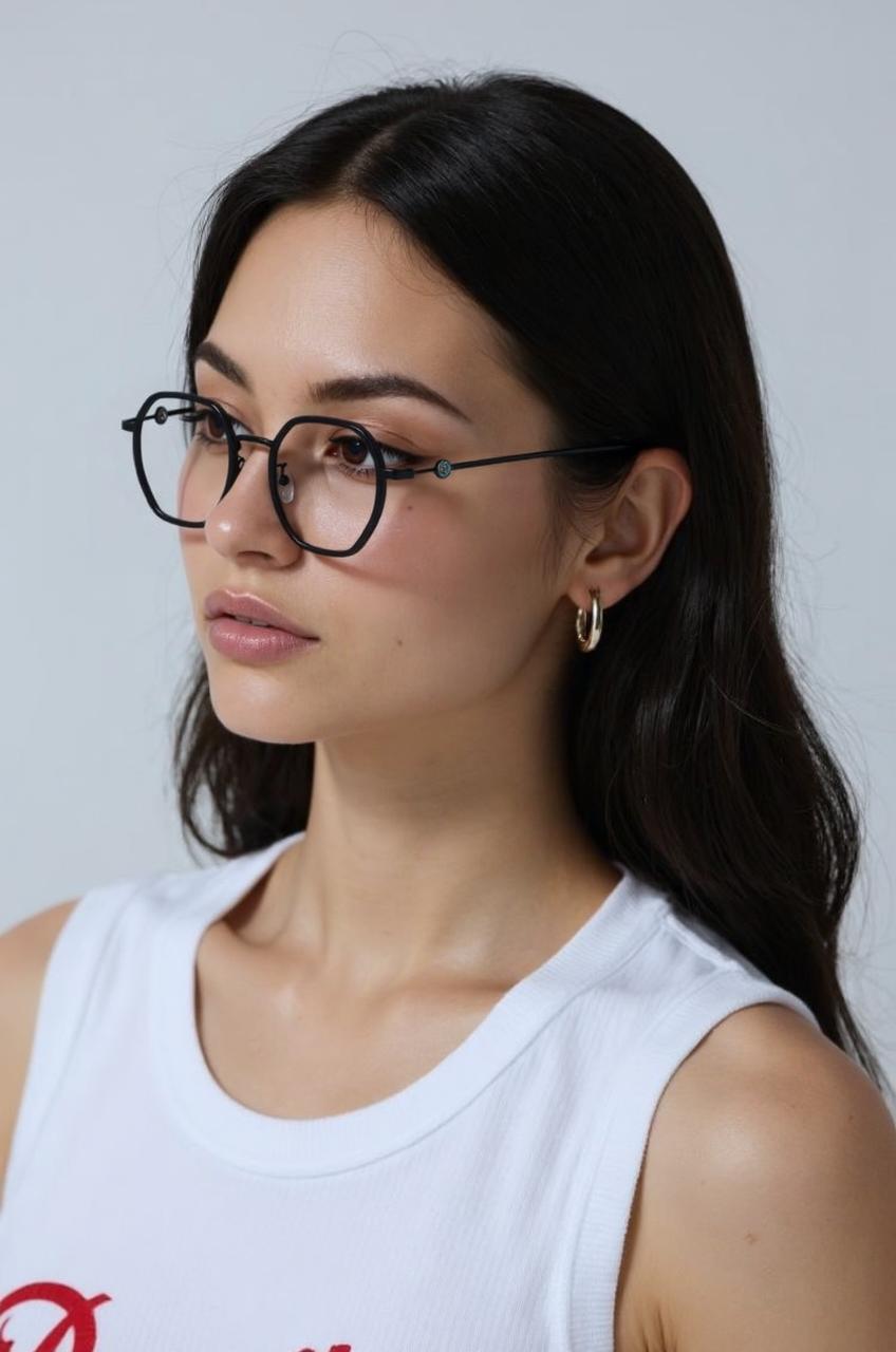 Grey Square Full Rim