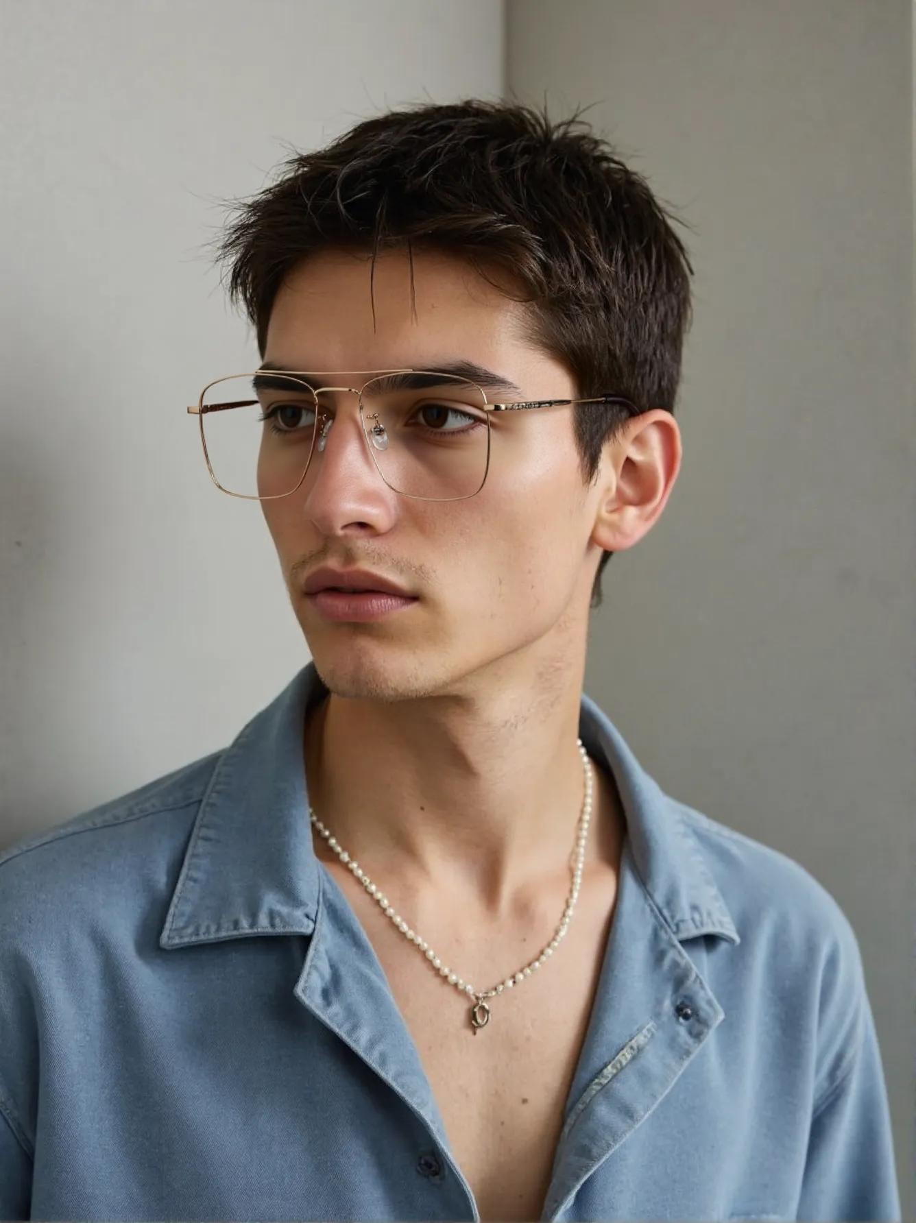 Golden Brown Square Full Rim