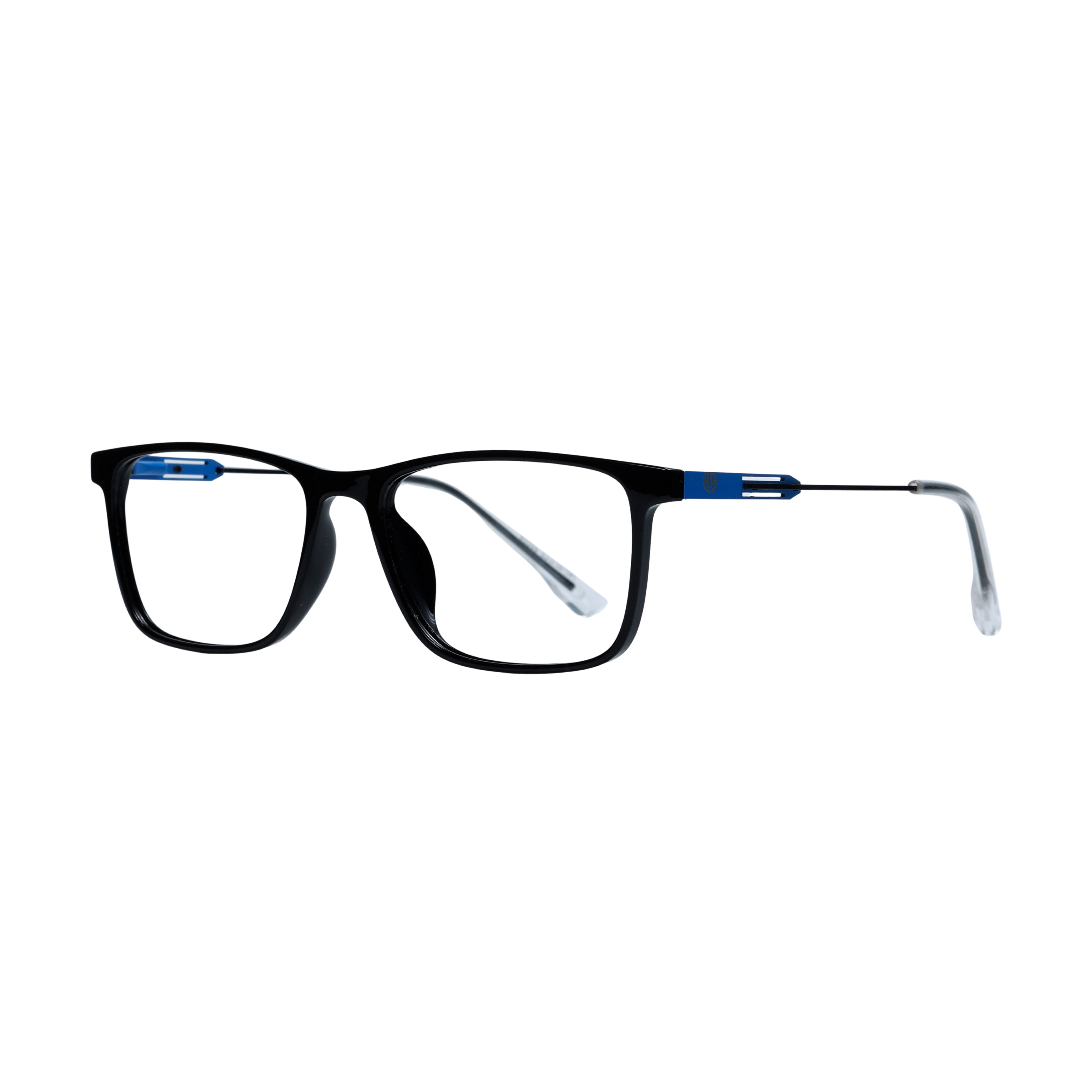 Black & Blue Rectangle Full Rim