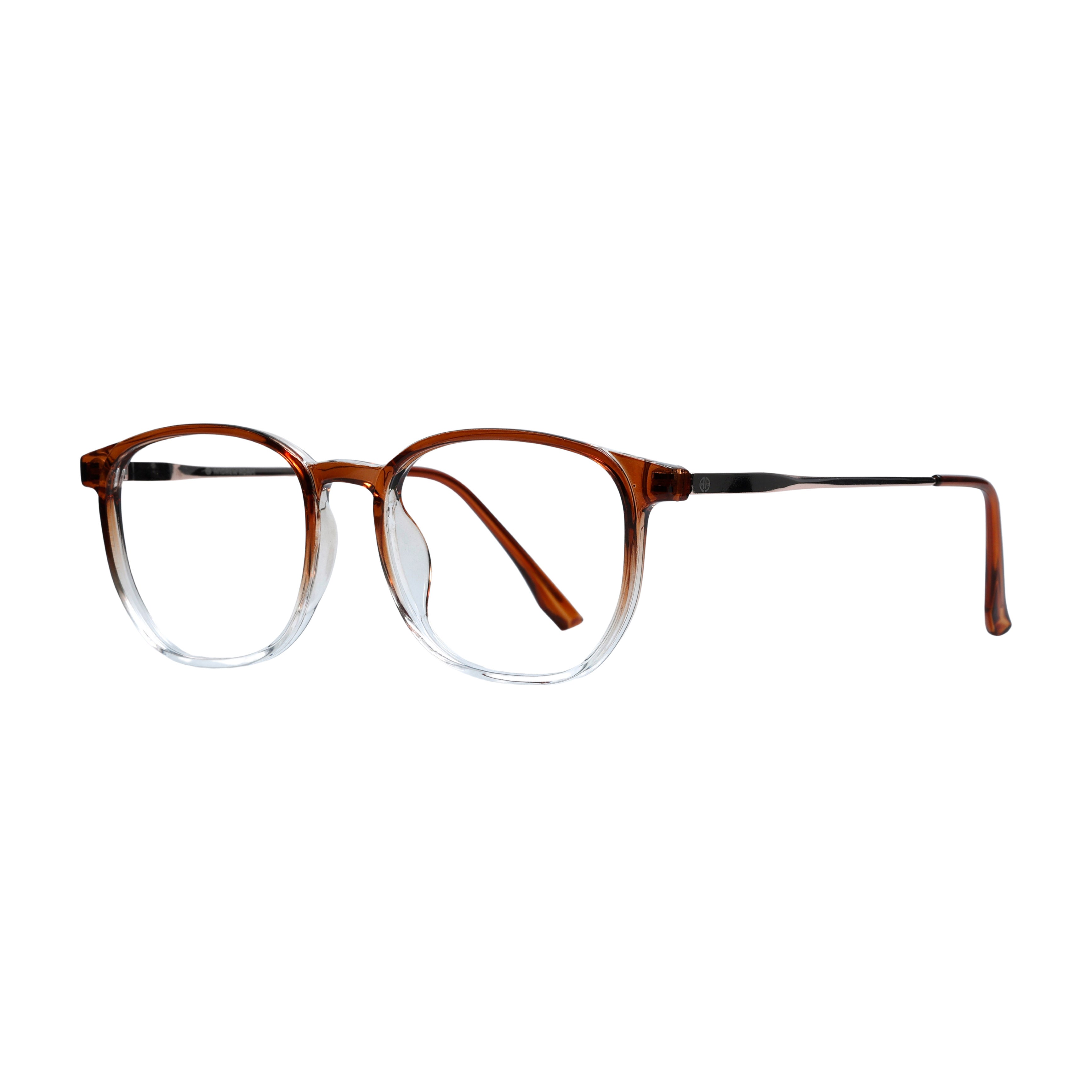 Golden Brown Round Full Rim