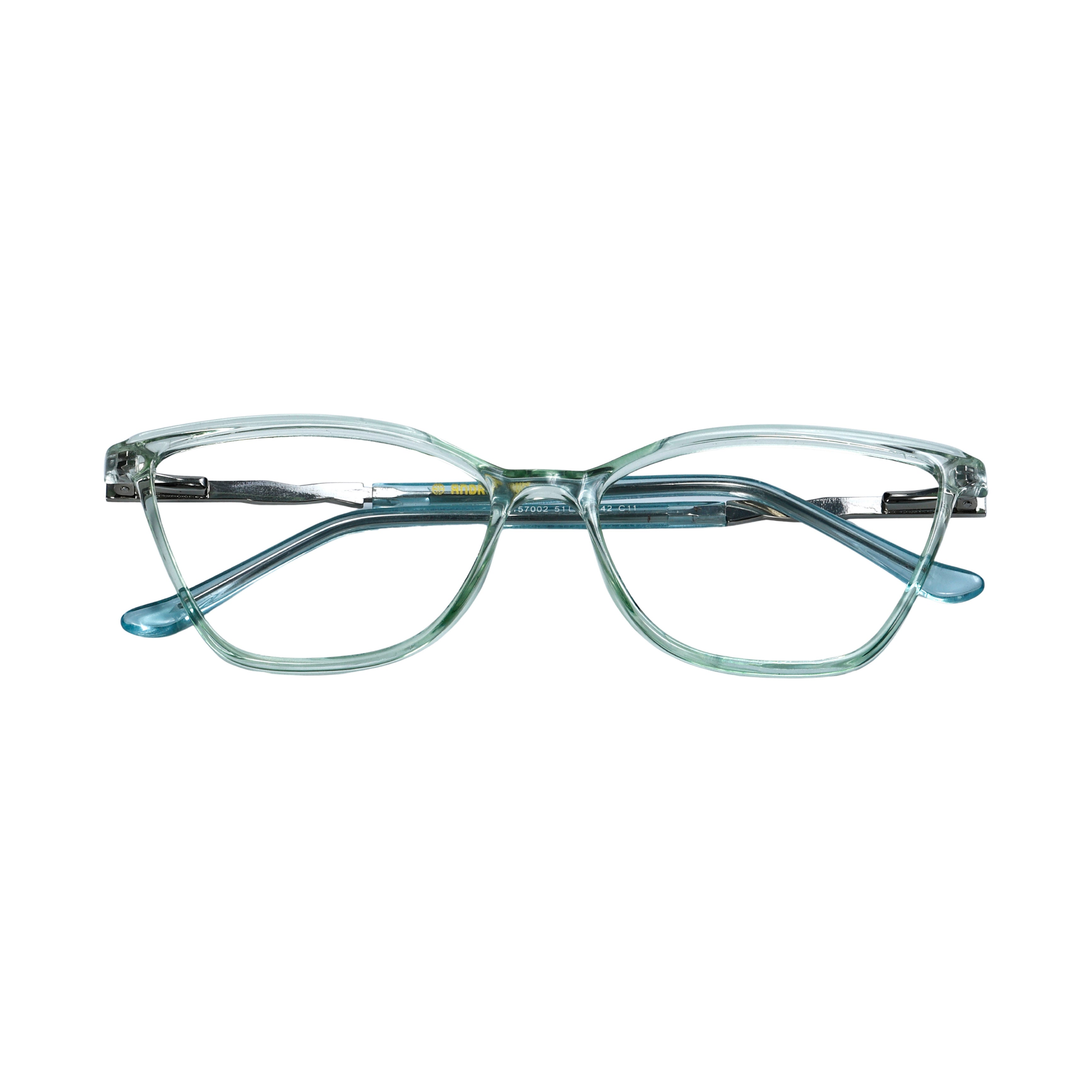 Transparent Green Cat Eye Full Rim