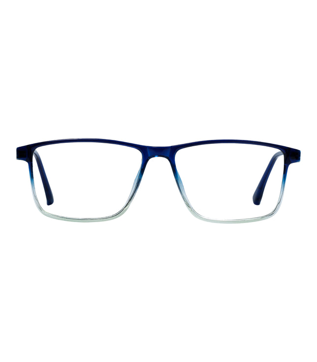 Blue & Green Rectangle Full Rim