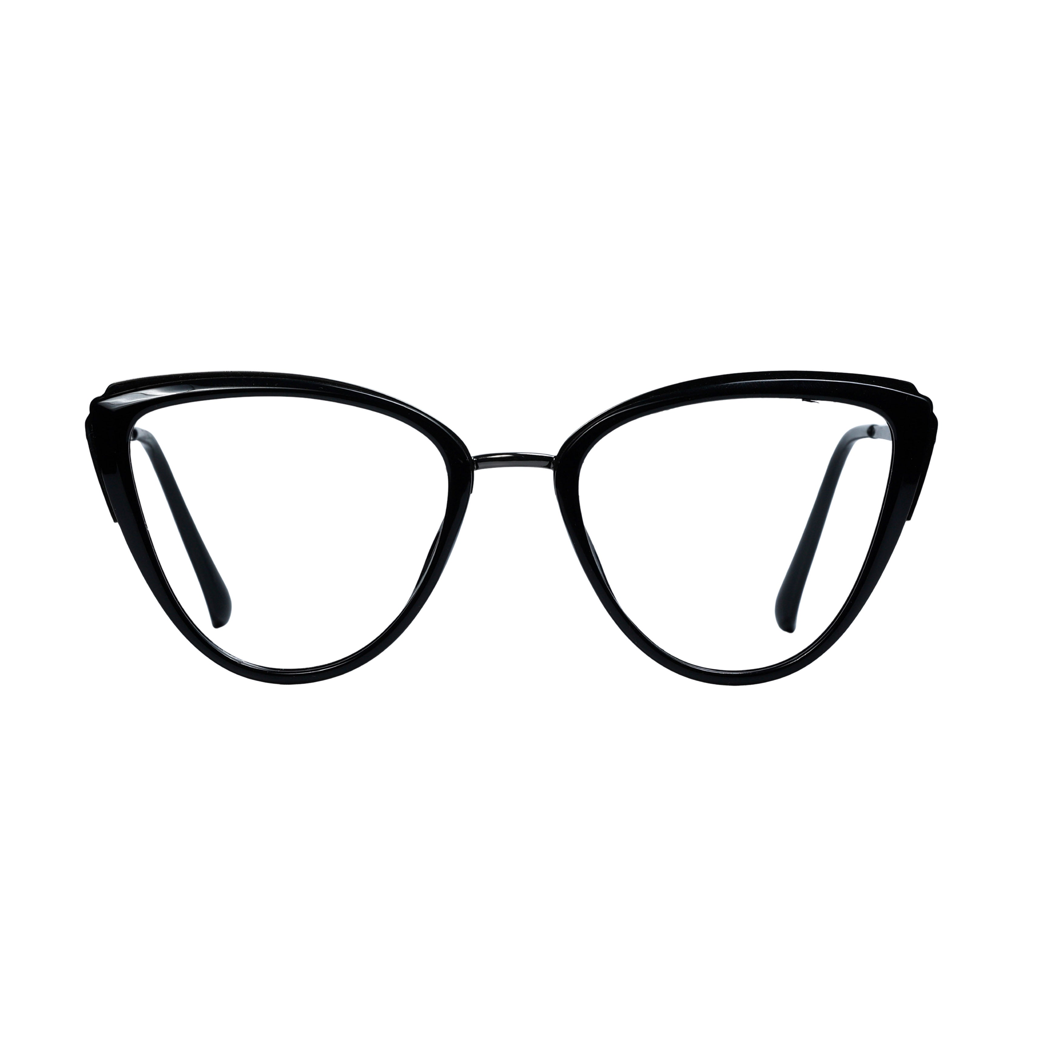 Black & Grey Cat Eye Full Rim