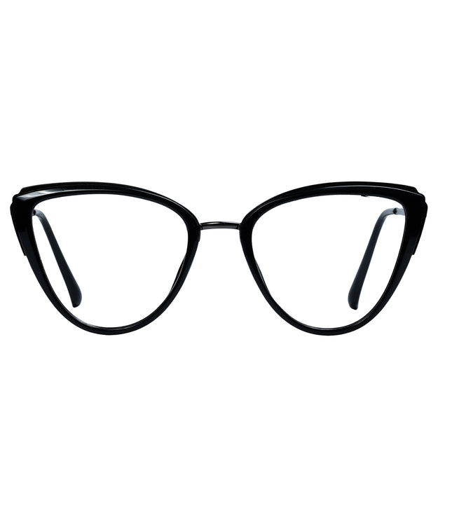 Black & Grey Cat Eye Full Rim