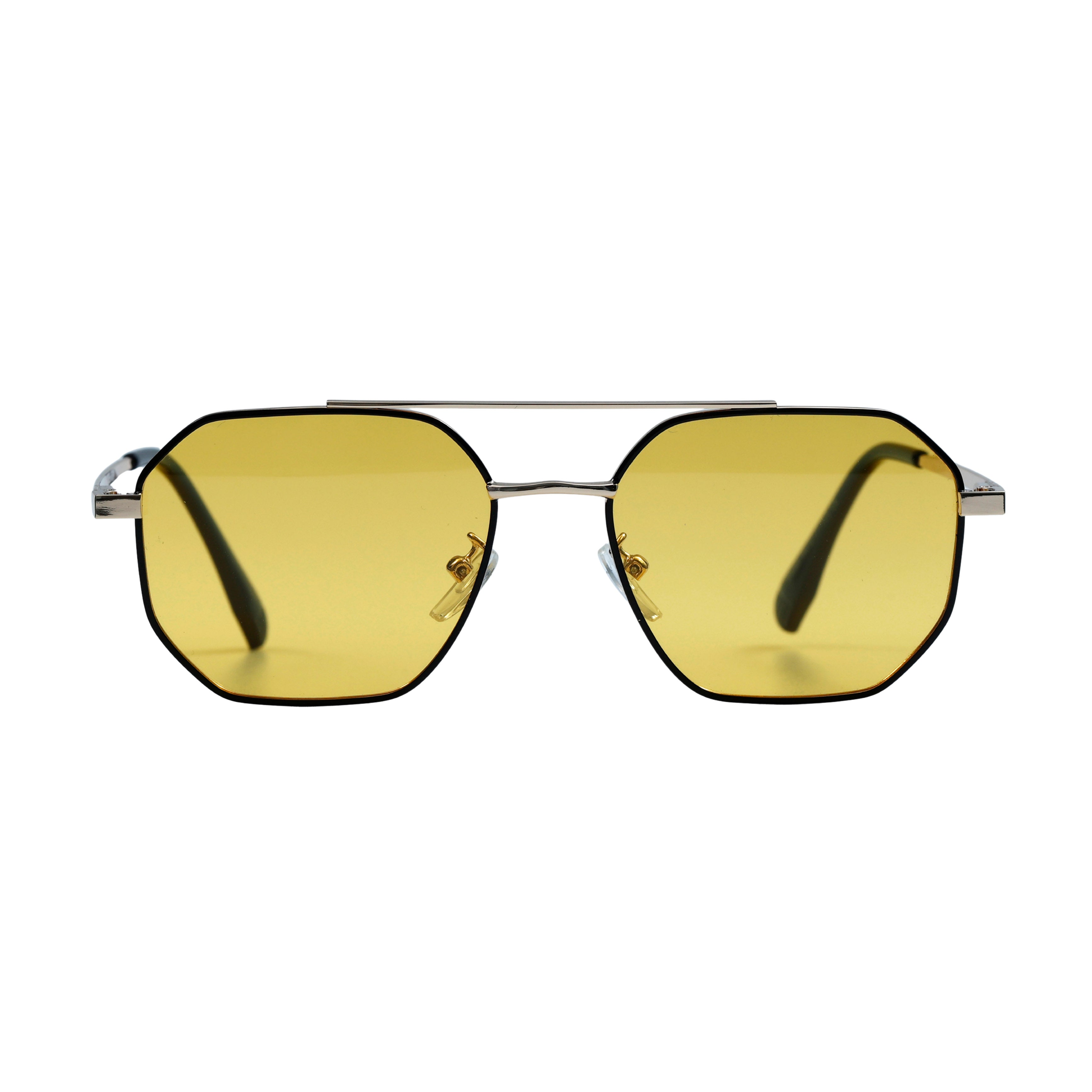 Black & Yellow Square Full Rim