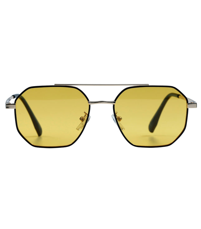 Black & Yellow Square Full Rim