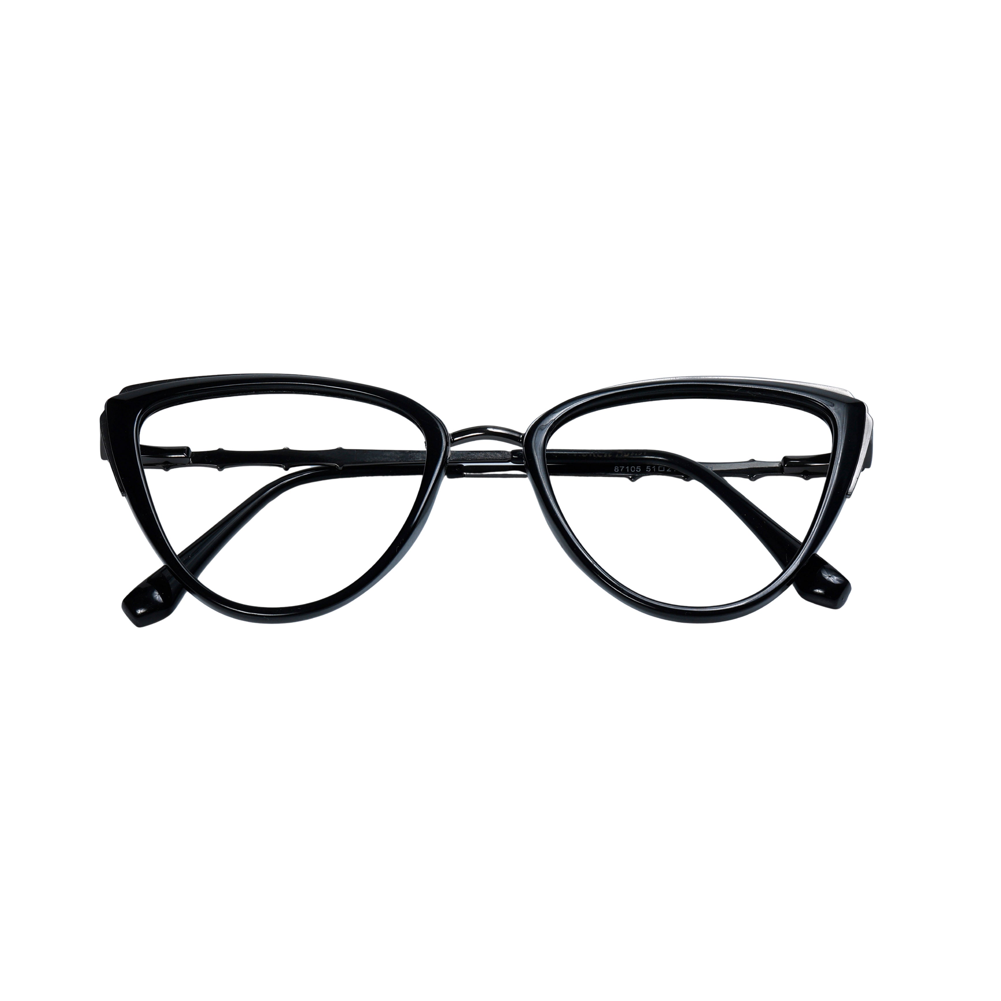 Black & Grey Cat Eye Full Rim