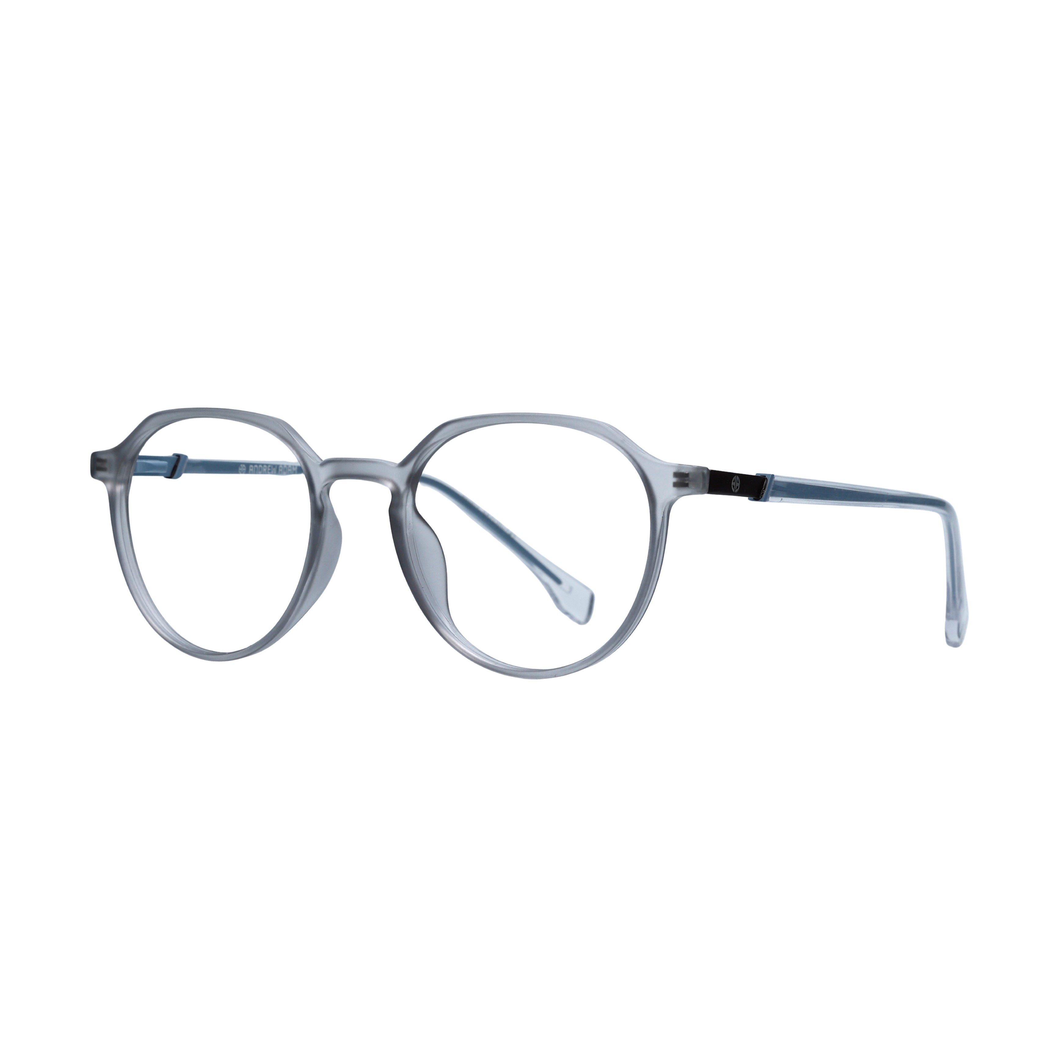 Grey & Blue Round Full Rim