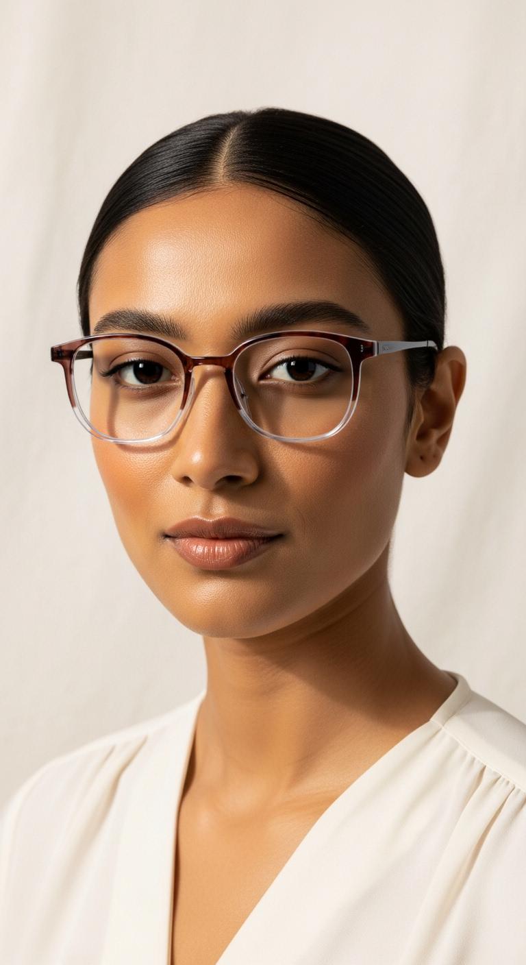 Golden Brown Round Full Rim