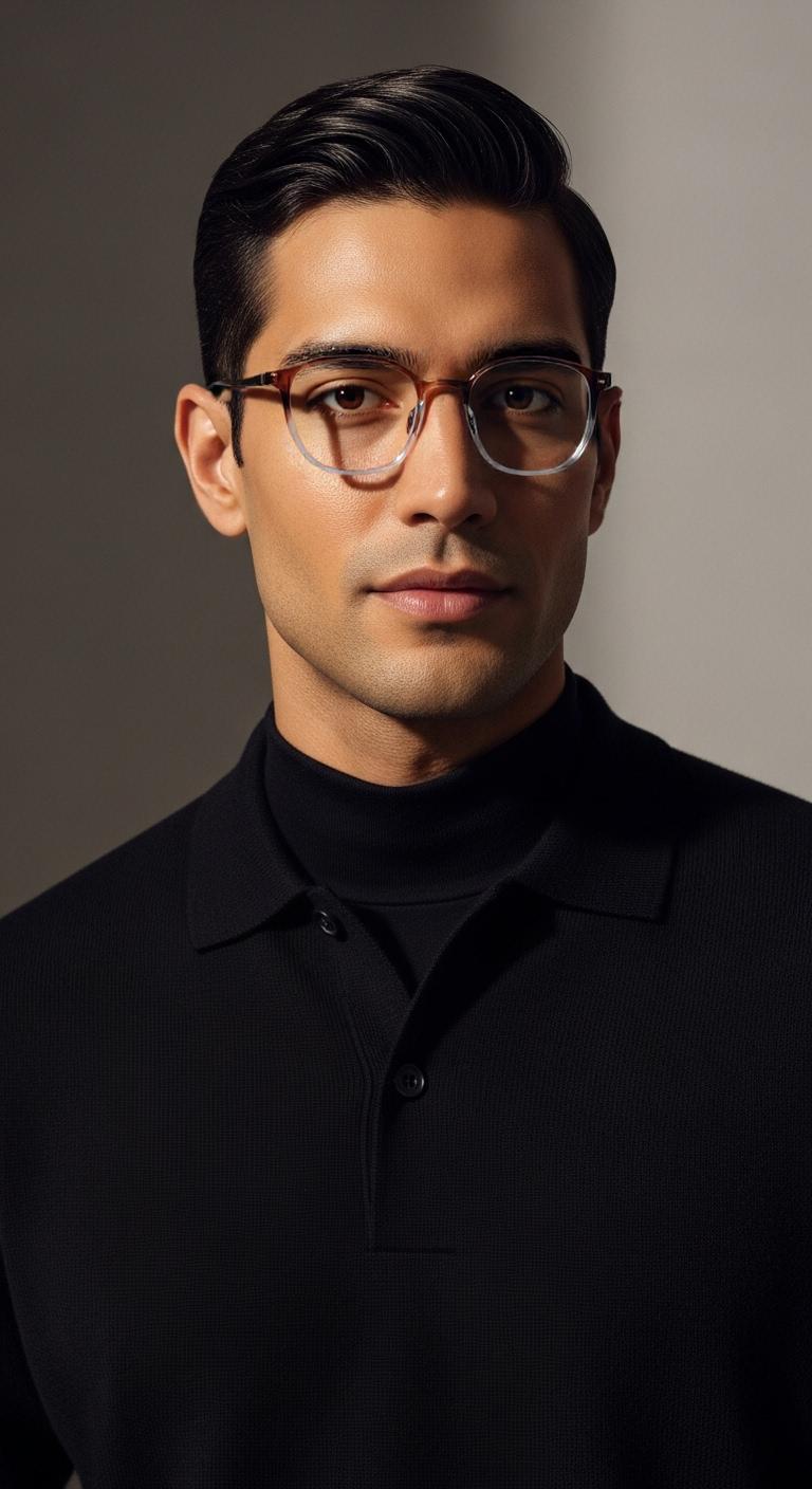 Golden Brown Round Full Rim