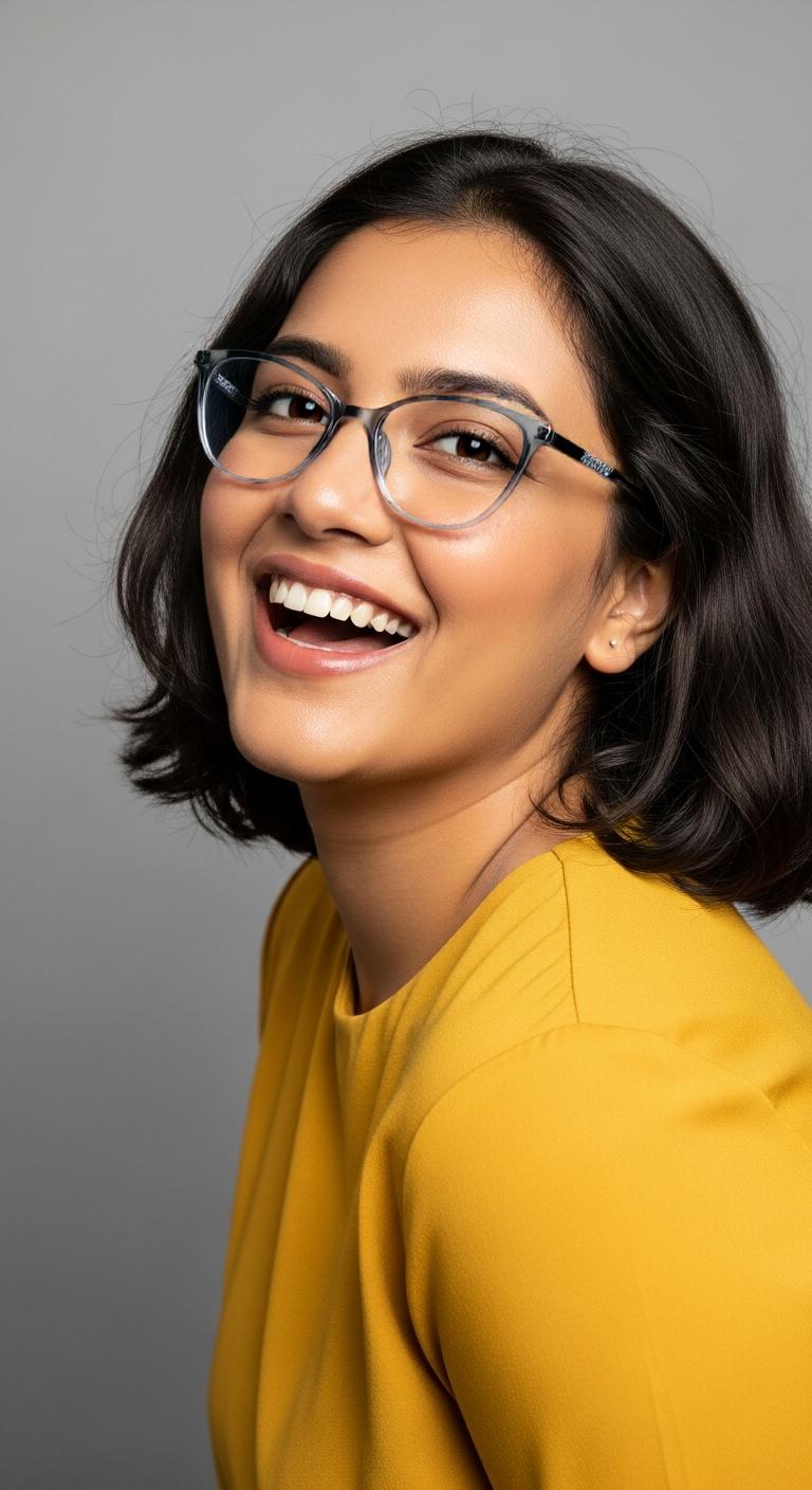 Gray Cat Eye Full Rim