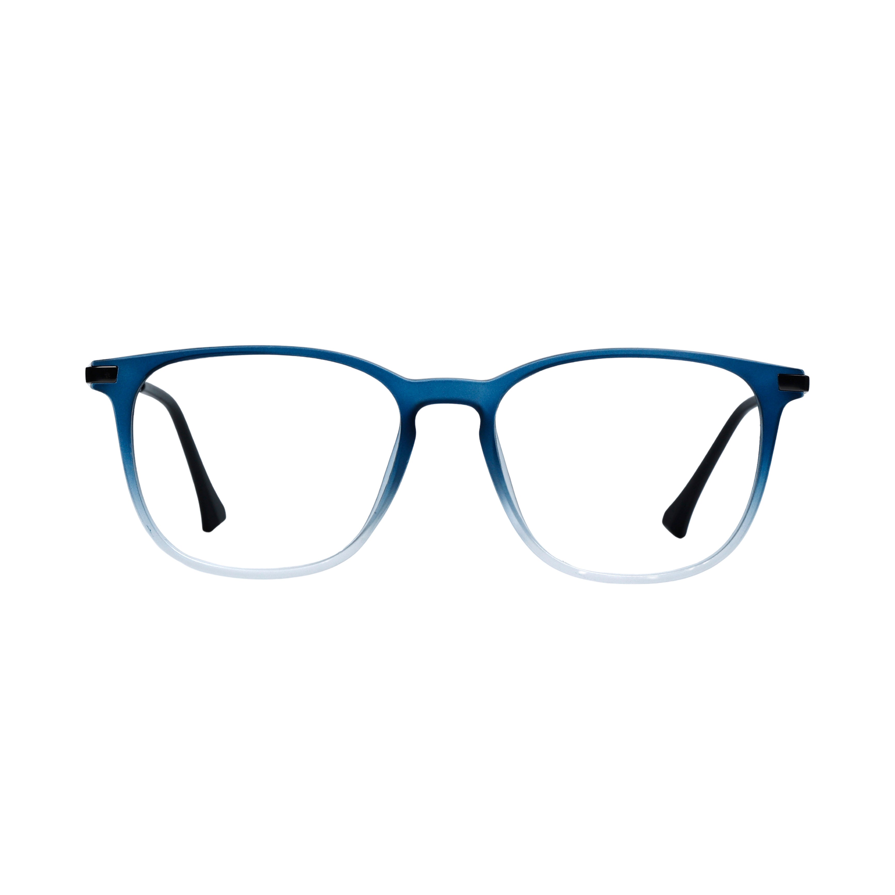 Blue & Gunmetal Square Full Rim