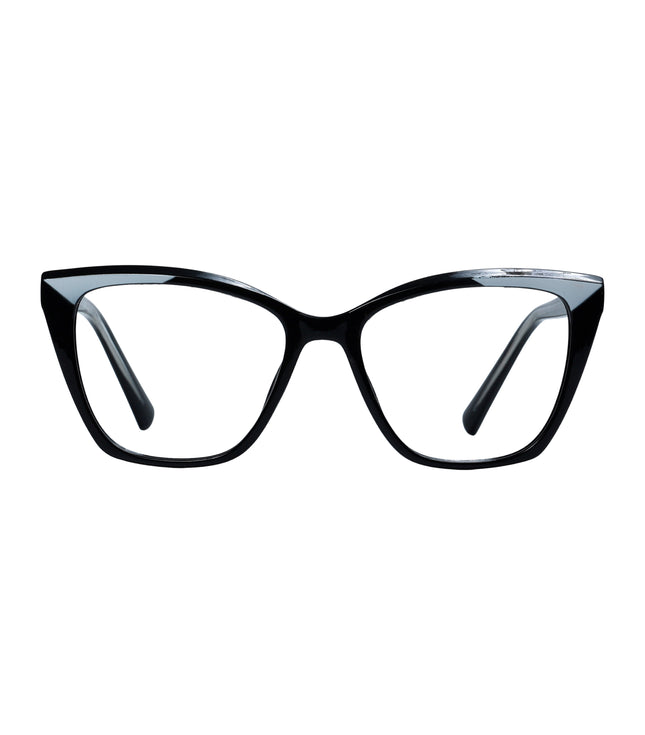 Black & White Cat Eye Full Rim