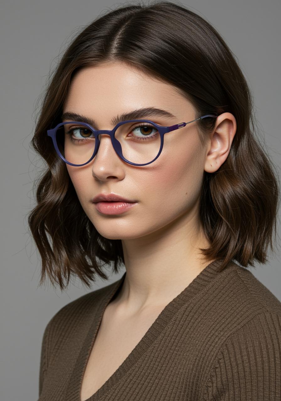 Purple Round Full Rim