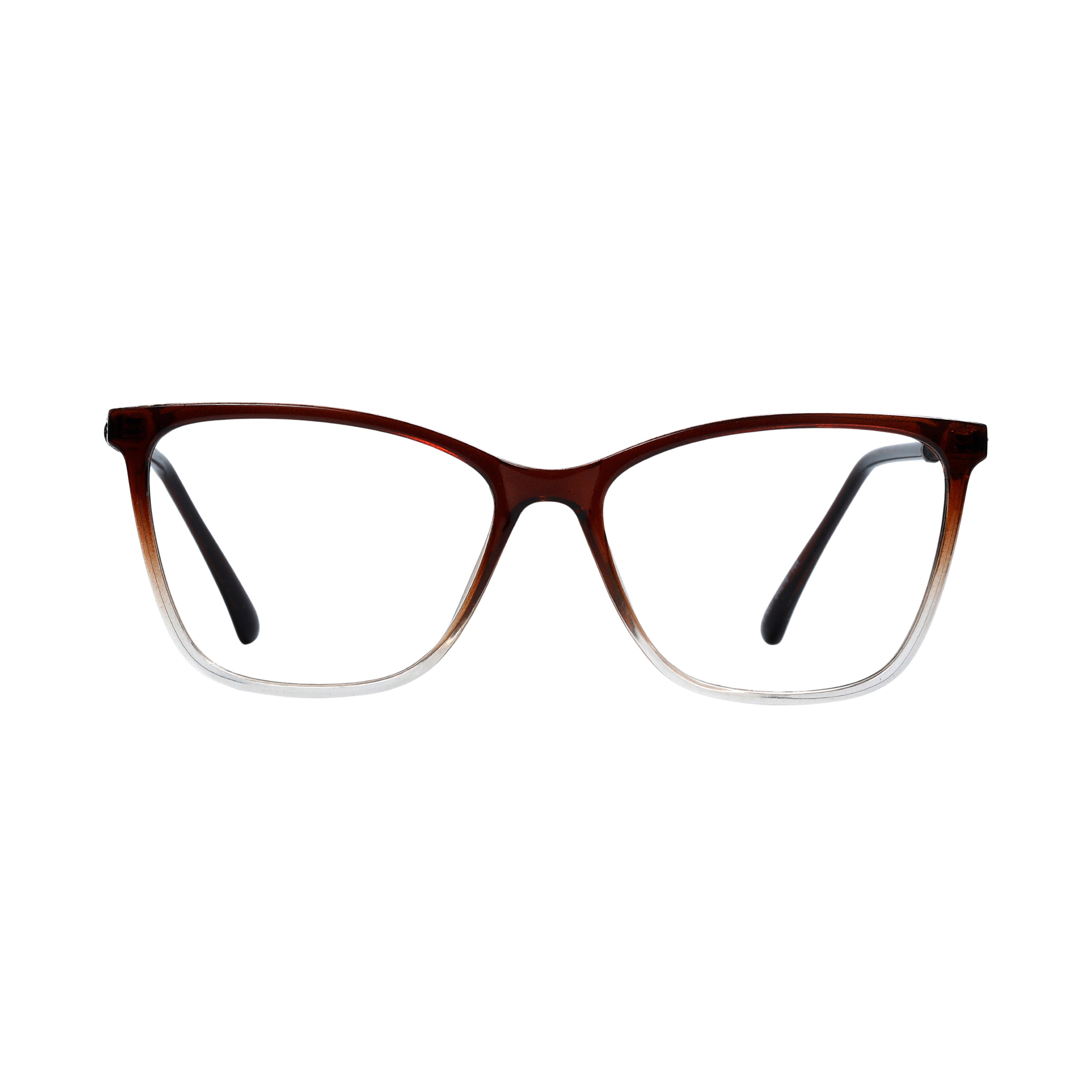 Transparent Brown Cat Eye Full Rim
