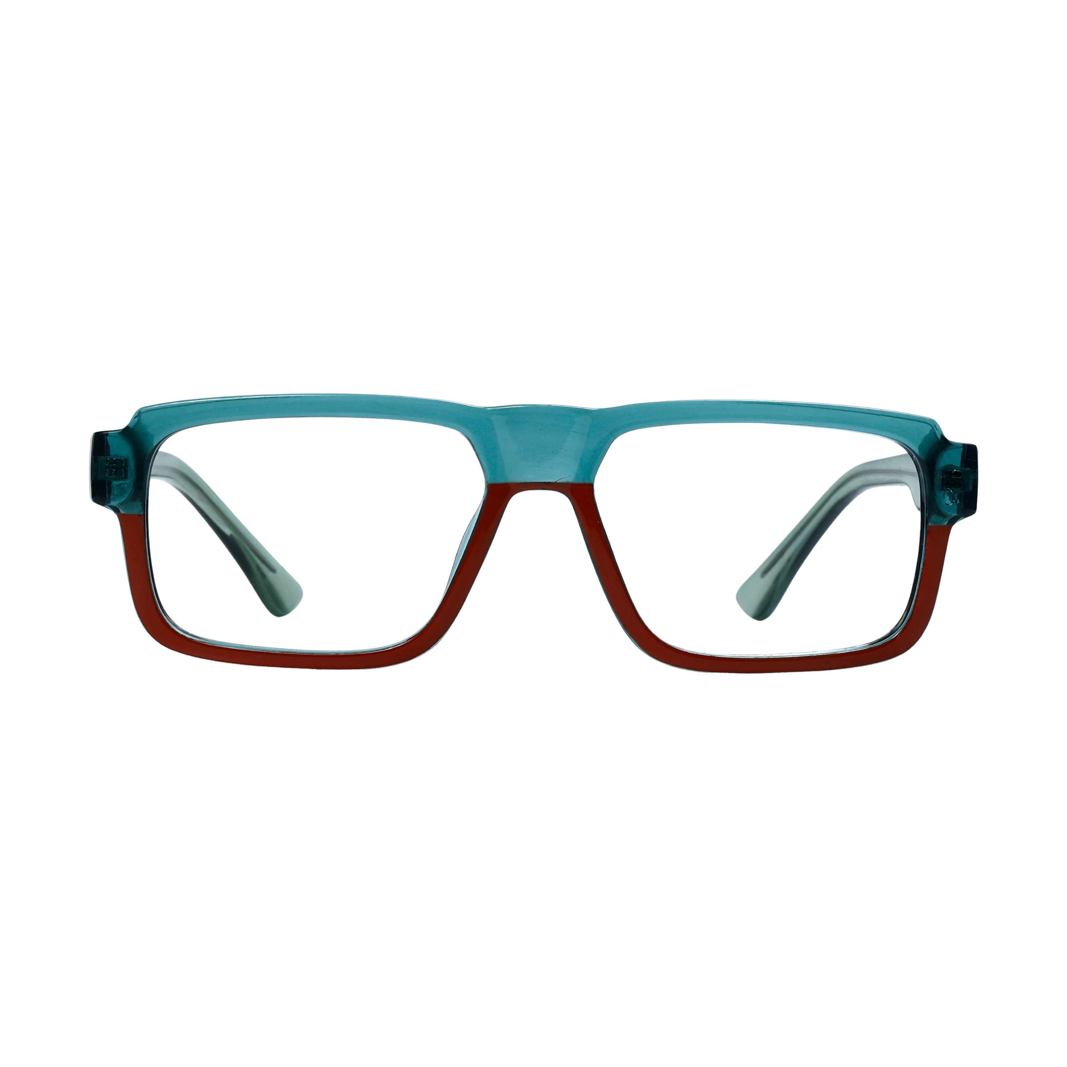 Green & Red Rectangle Full Rim