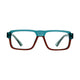 Green & Red Rectangle Full Rim