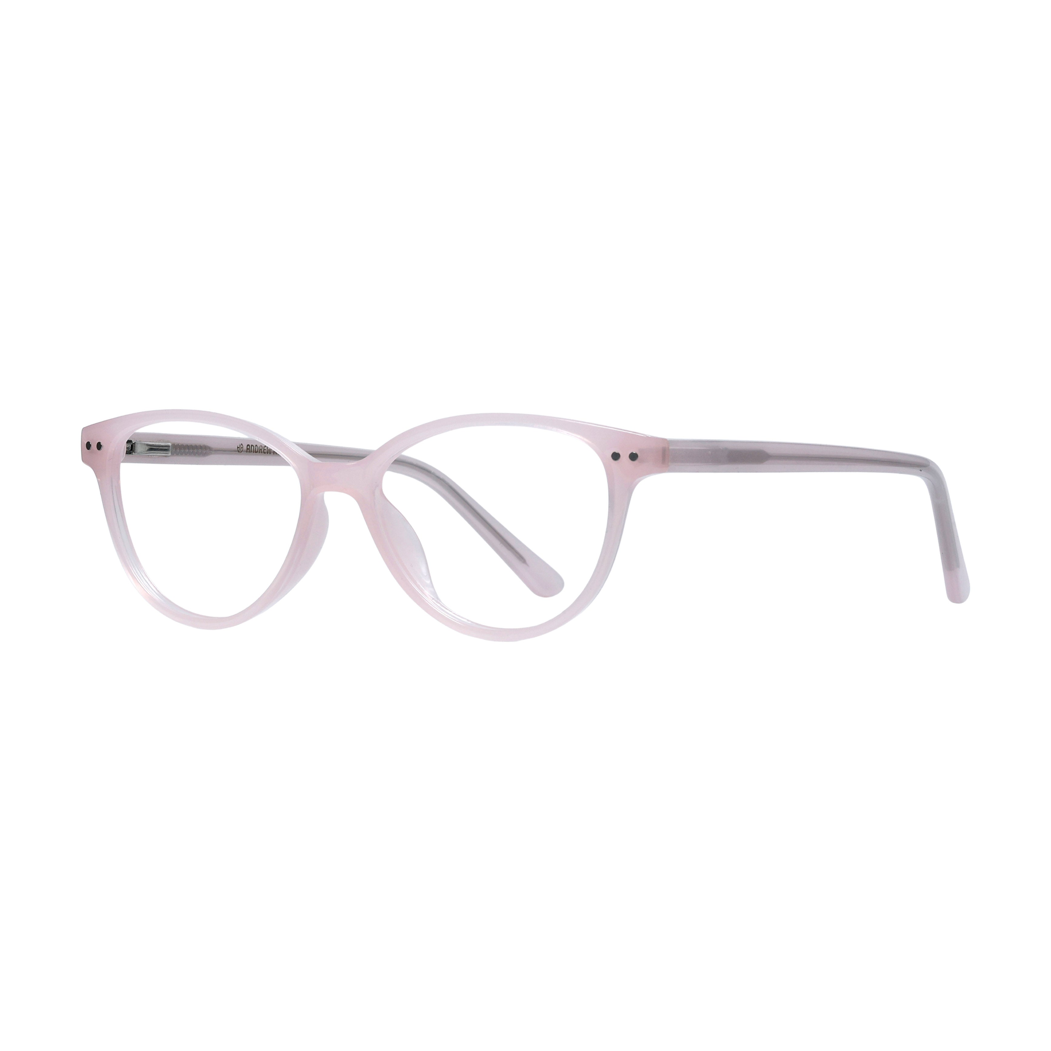 Transparent Pink Cat Eye Full Rim