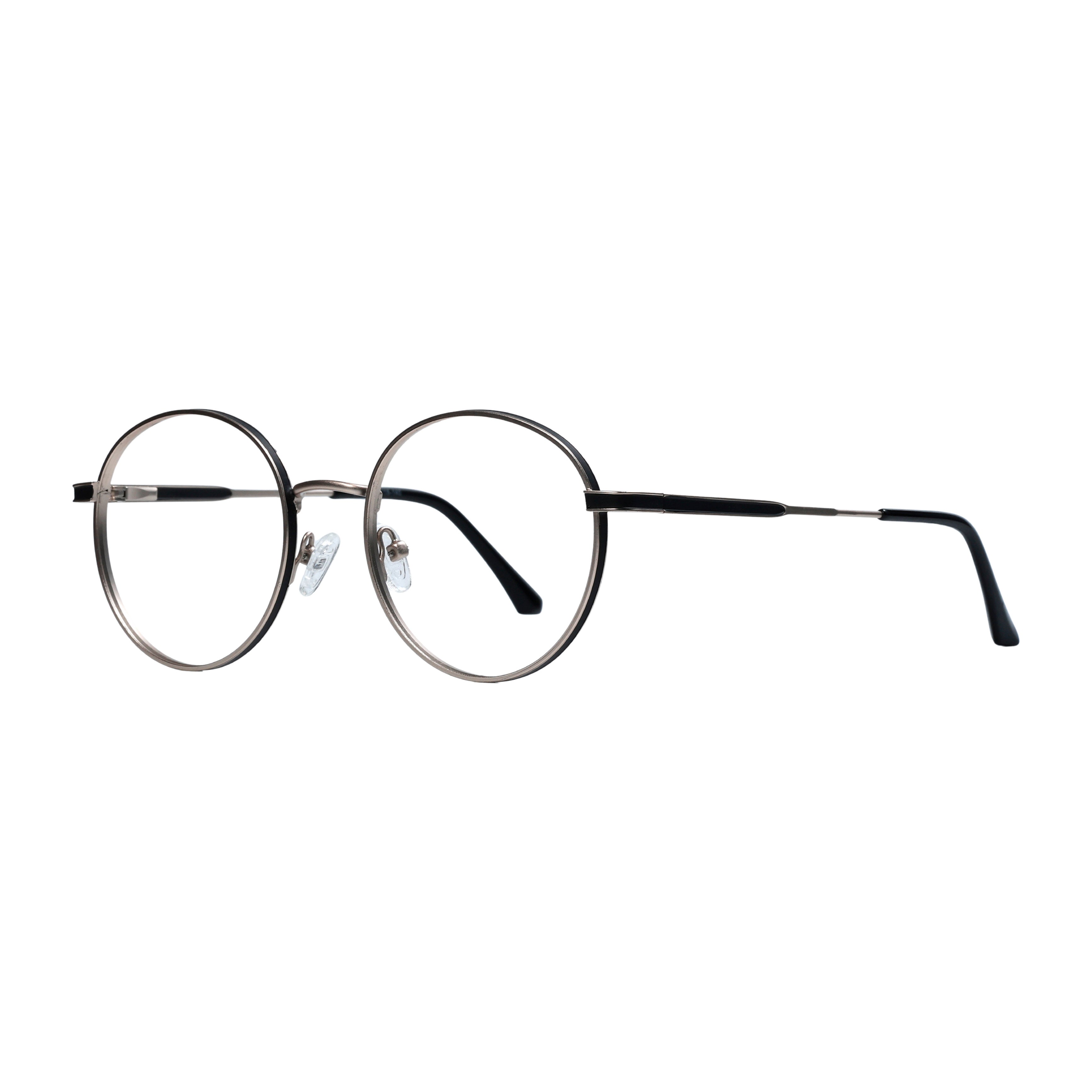 Golden & Black Round Full Rim