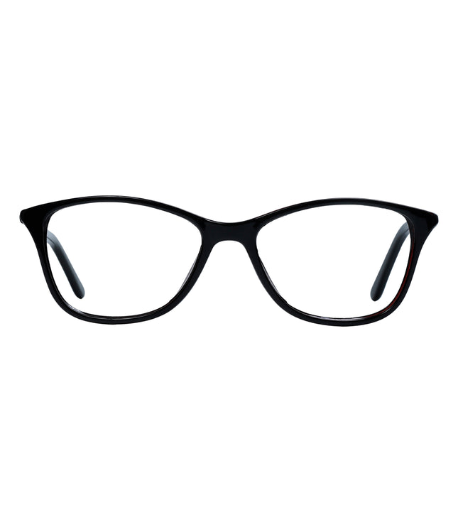 Black & Maroon Cat Eye Full Rim
