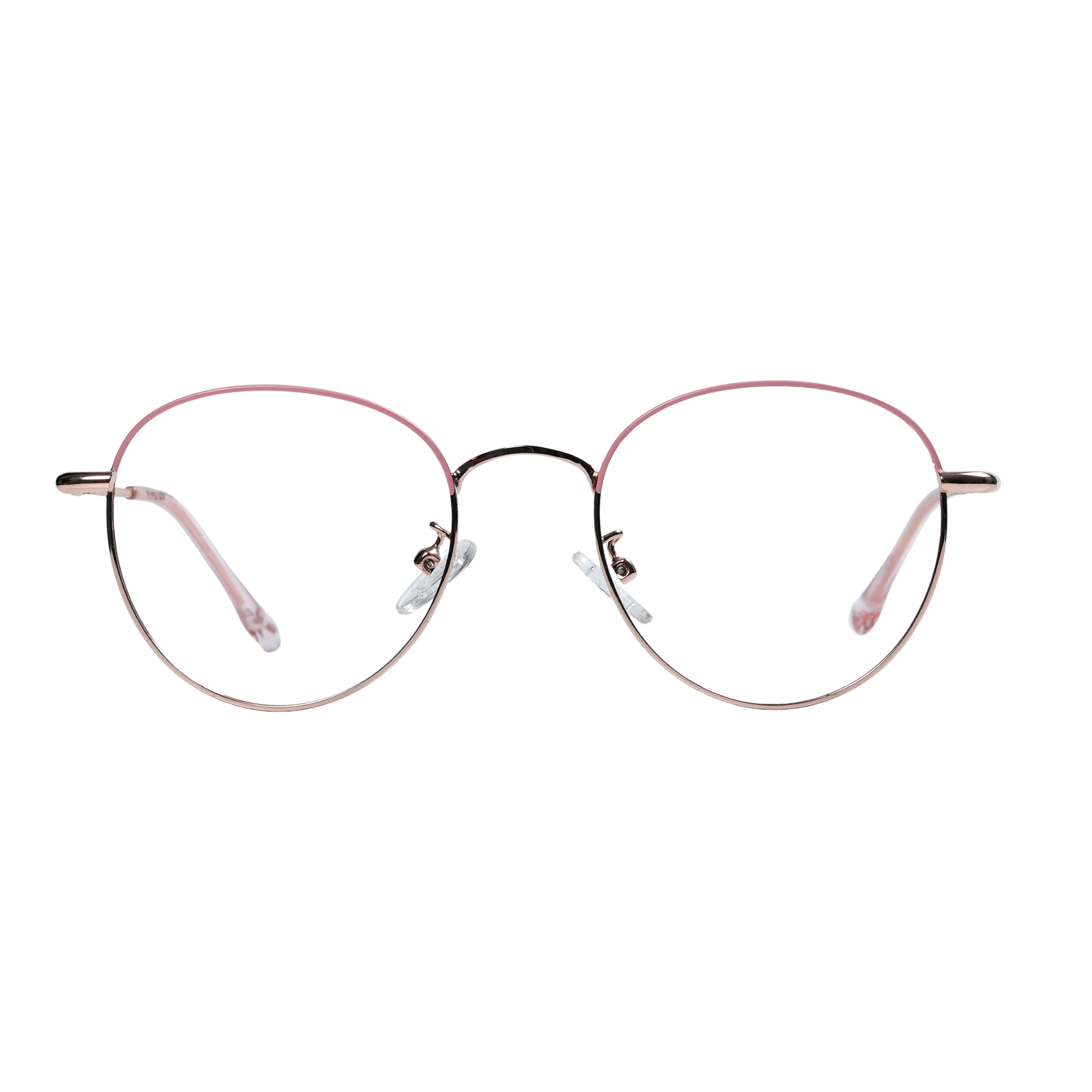 Golden Pink Round Full Rim