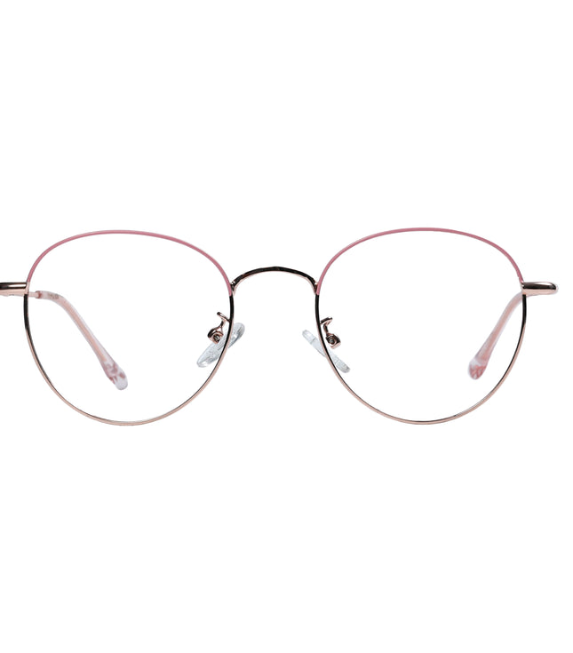 Golden Pink Round Full Rim
