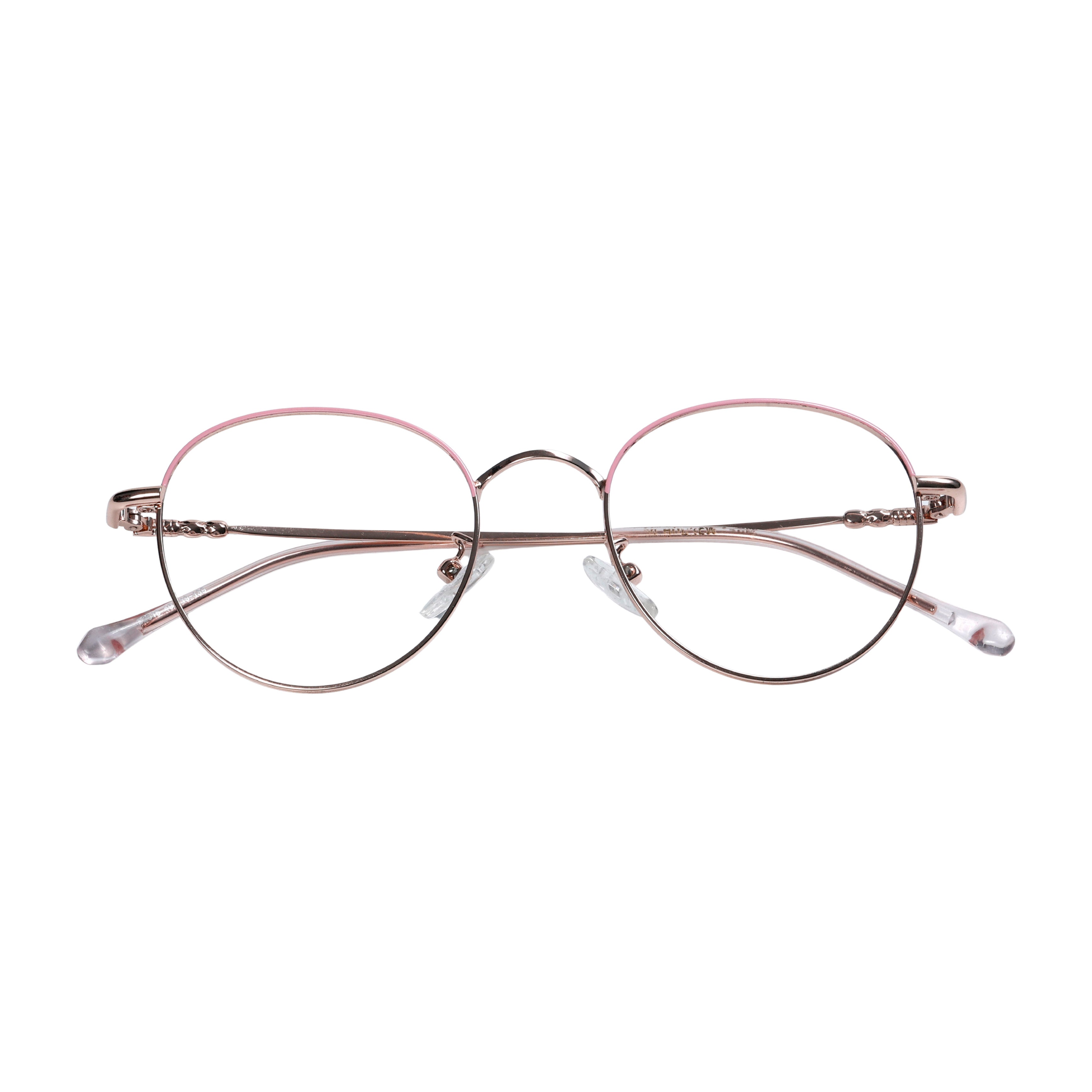 Golden Pink Round Full Rim