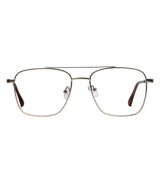 Golden Brown Square Full Rim
