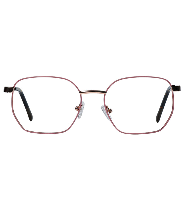Golden & Pink Square Full Rim