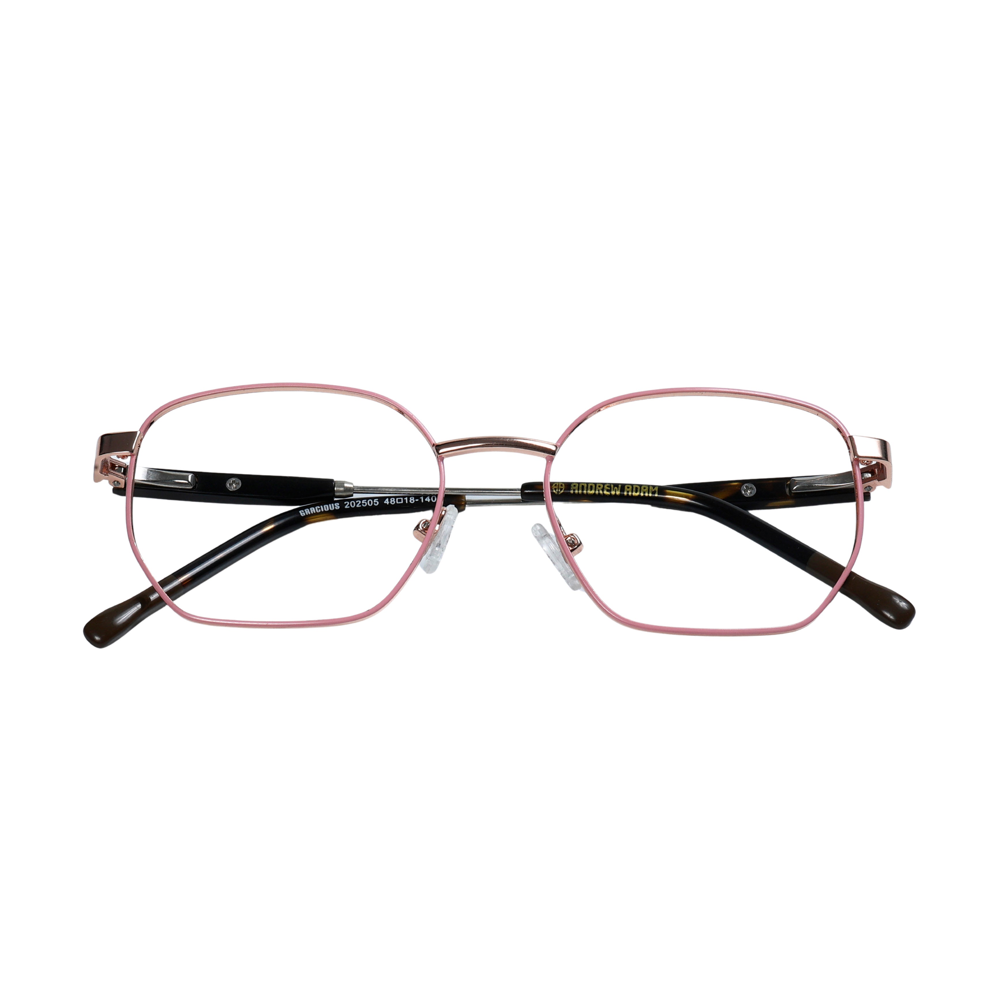 Golden & Pink Square Full Rim