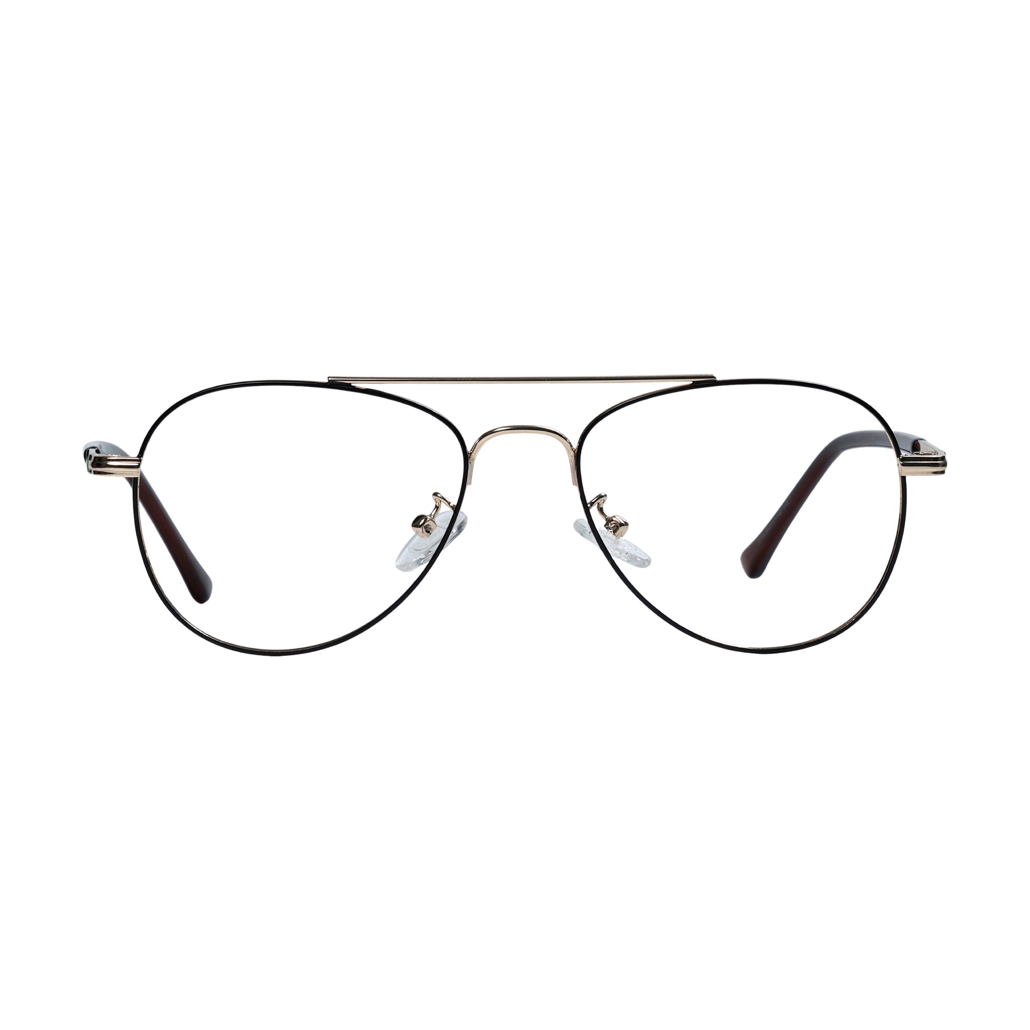 Golden & Brown Full Rim Aviator