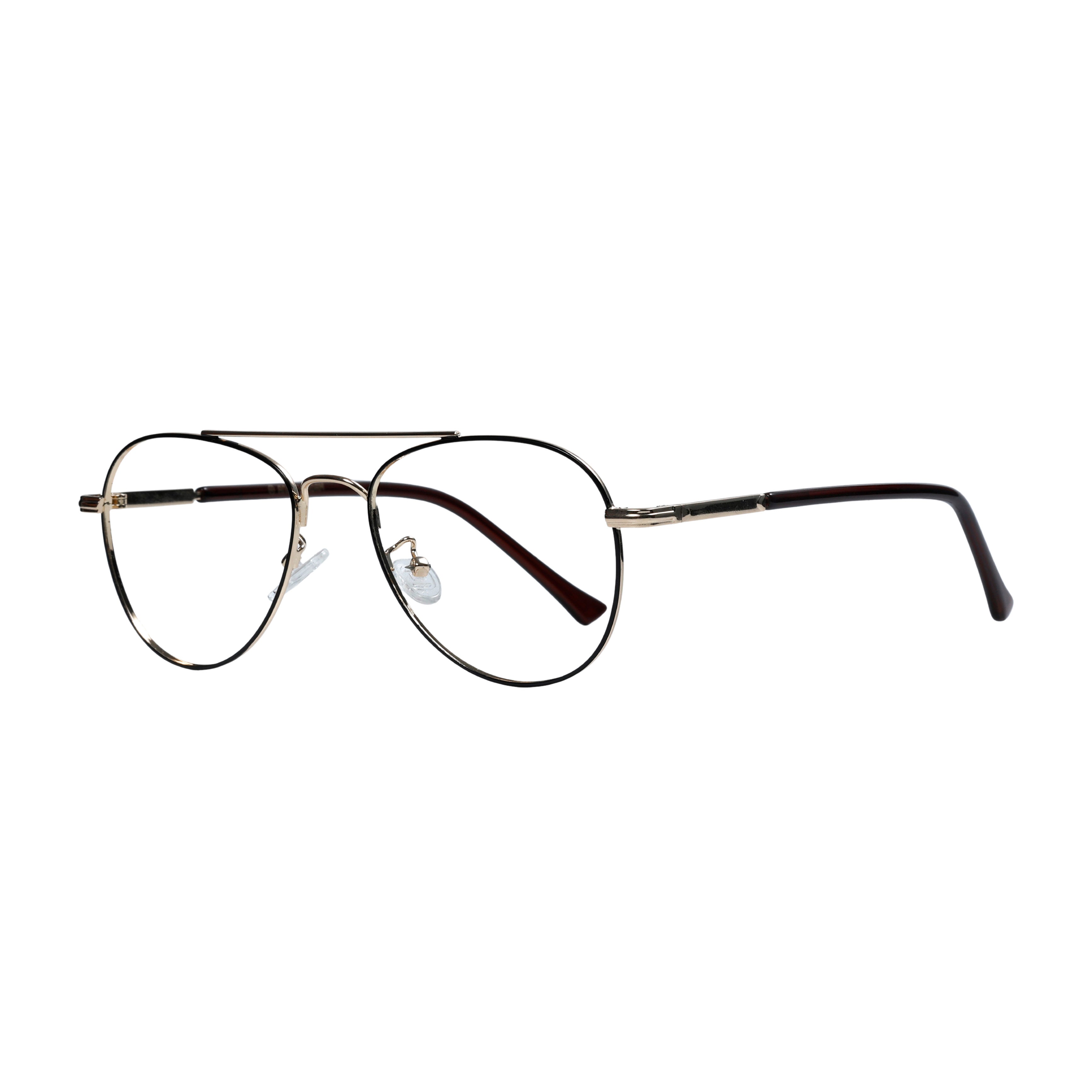 Golden & Brown Full Rim Aviator