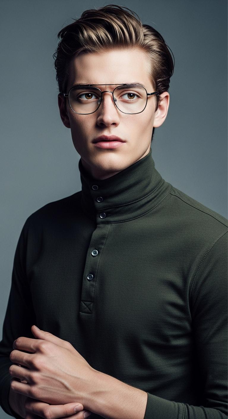 Golden & Brown Full Rim Aviator