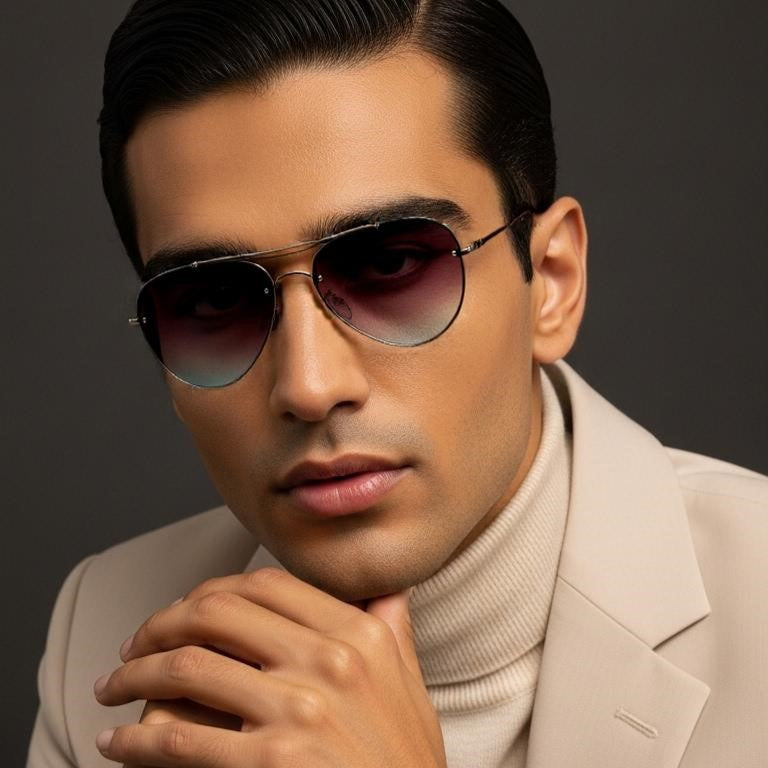 Golden Brown Aviator Full Rim