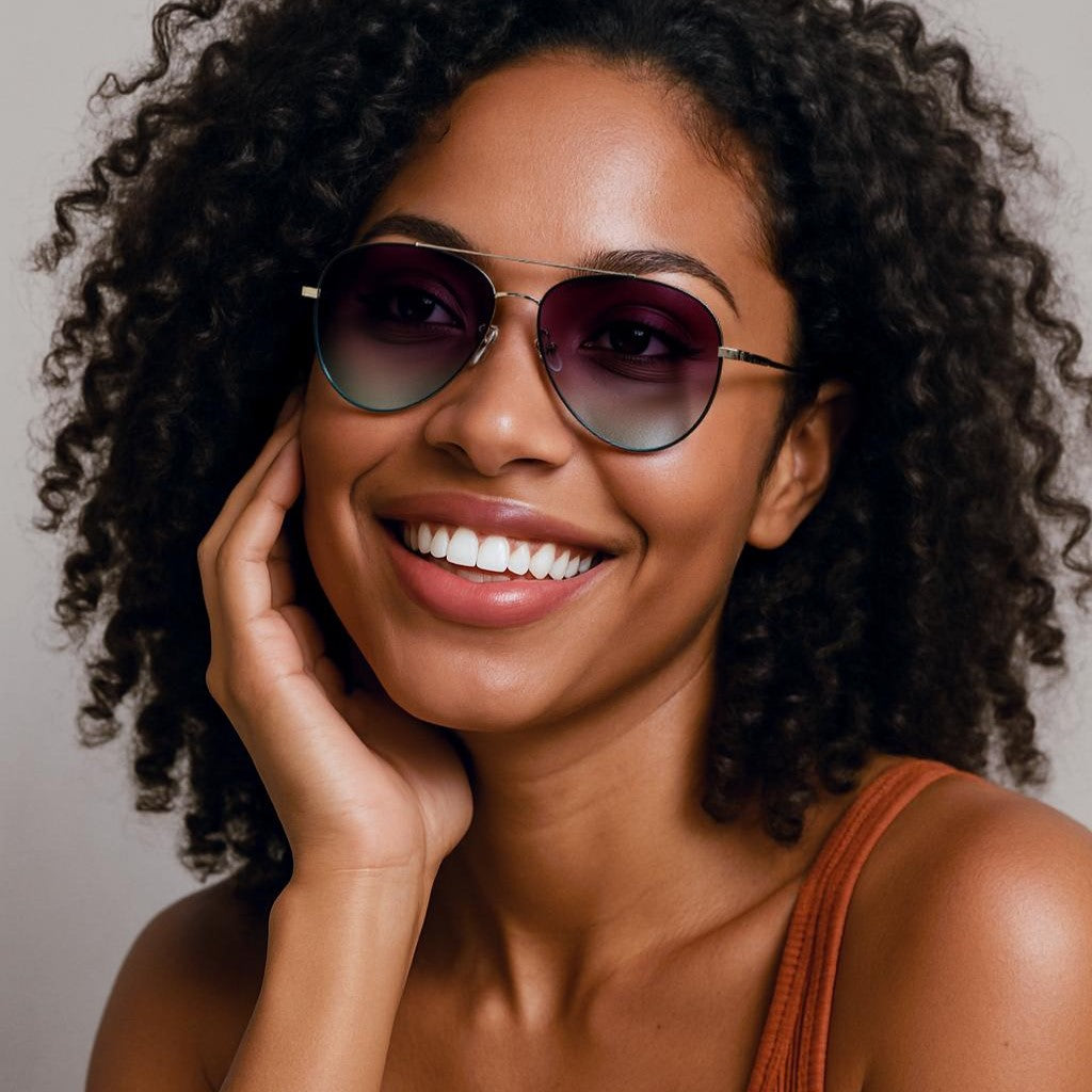 Red & Golden Aviator Full Rim