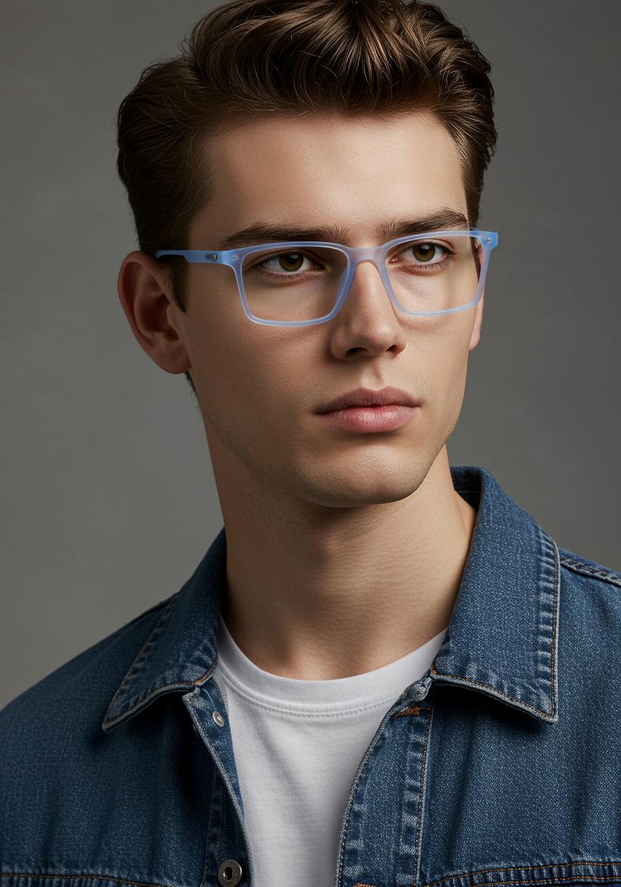 Sky Blue Square Full Rim